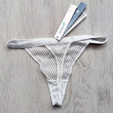 Набір 2 шт.мереживних стрінгів ATLANTIC розмір S білого кольору, фото 2