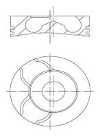 Поршень FIAT IDEA (350_) / FIAT PUNTO (188_) / FIAT BRAVA (182_) 1995-2019 г.