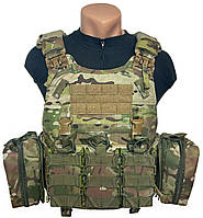 Плитоноска Warrior Assault Systems Quad Release Carrier (multicam) с подсумками АК 7,62 (5)