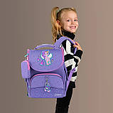 Рюкзак шкільний каркасний Kite My Little Pony на зріст 115-130 см, 35х25х13 см, 968г, Фіолетовий (LP24-501S), фото 4