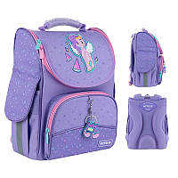 Рюкзак шкільний каркасний Kite My Little Pony на зріст 115-130 см, 35х25х13 см, 968г, Фіолетовий (LP24-501S)