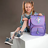 Рюкзак шкільний каркасний Kite My Little Pony на зріст 115-130 см, 35х25х13 см, 968г, Фіолетовий (LP24-501S), фото 9