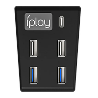 Адаптер iPlay PlayStation 5 Fat USB Type-C Hub Black