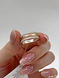 Срібна каблучка з золотом 375 проби, фото 5