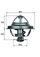 Термостат BMW Z1 / BMW 7 (E32) / BMW 5 (E28) / BMW 3 (E36) / BMW 6 (E24) 1972-1999 г.