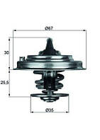 Термостат AUDI A4 B6 (8E5) / AUDI A6 C4 (4A5) / AUDI A6 C5 (4B5) 1988-2015 г.