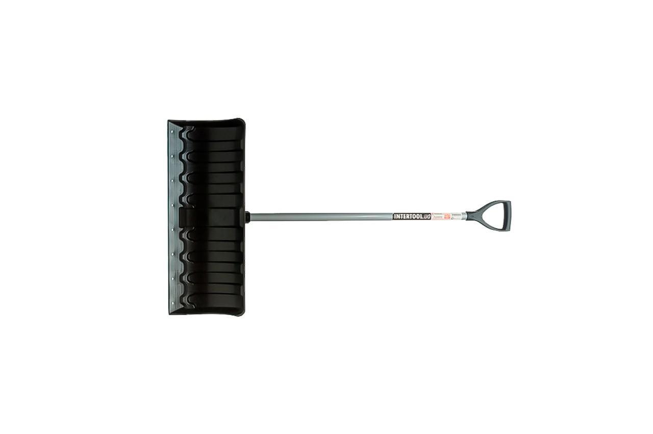 Лопата для снігу Intertool — 620 x 280 мм із ручкою 970 мм 1 шт.