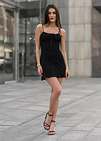 Платье Staff черное очень стильное для нее стаф Dobuy Сукня Staff чорна дуже стильна для неї стаф