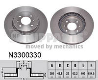 Тормозной диск KIA STONIC (YB) / HYUNDAI I20 (GB) / KIA RIO (YB, SC, FB) 2010-2017 г.