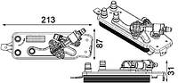 Масляный радиатор BMW 5 (F10) / BMW 6 (F12) / BMW 5 GRAN TURISMO (F07) 2008-2018 г.