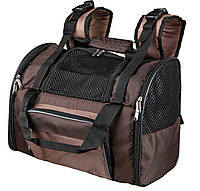 Рюкзак-переноска для собак и котов весом до 8 кг Trixie Shiva 41 x 30 x 21 см (коричневая) l