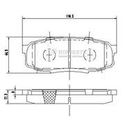 Тормозные колодки LEXUS LX (_J2_) / TOYOTA TUNDRA (_K5_, _K6_) 2006- г.