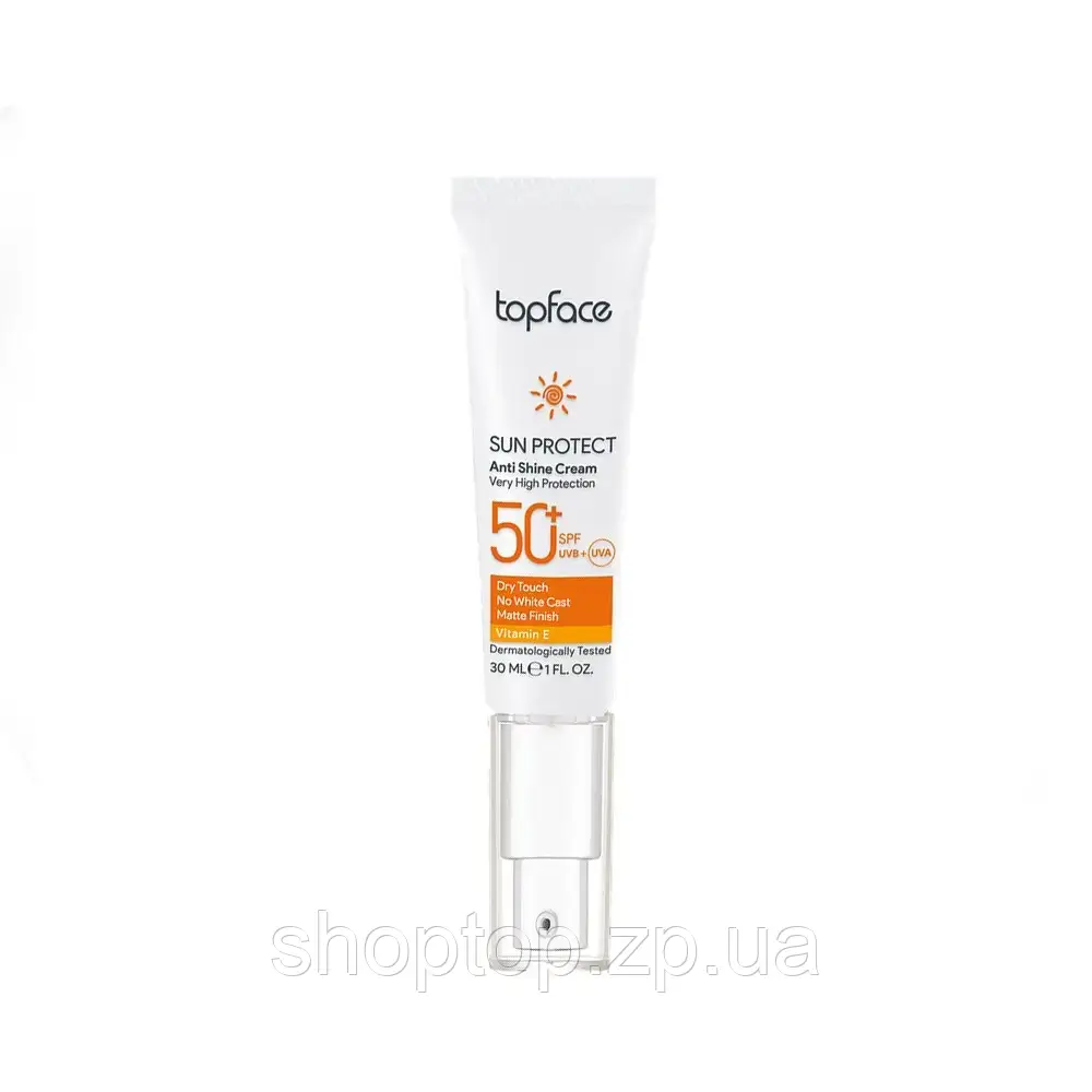 Сонцезахисний крем для обличчя SPF50+ TopFace