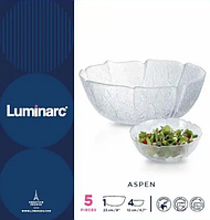 Набор салатников Luminarc Bowl Aspen 5 шт (1х23 см и 4х12см) стеклянных V6854