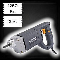 Вібратор для бетону POWERMAT PM-WDB-1250M 1250 Вт. 4000 об./хв + булава 2 м