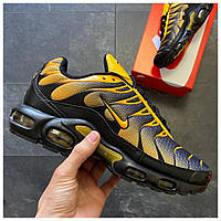 Мужские кроссовки Nike Air Max TN Plus Sundial Yellow Black, желтые кроссовки найк аир макс тн плюс