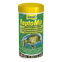 Сухий корм для водоплавних черепах Tetra в паличках ReptoMin 250 мл l