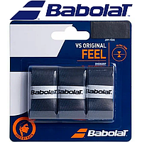 Обмотка для ракетки овергрип Babolat VS Original X 3 Black/Blue, черно-синий (3шт.)