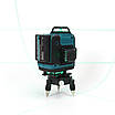Акумуляторний лазерний нівелір Makita SK700GDZ 3D-4D рівень (3.7V, 5AH). АКБ рівень зі штативом Макіта, фото 2