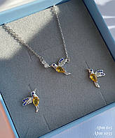 Срібний набір Колібрі