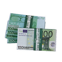 Сувенирные деньги "300000 евро", 38 пачек по 80 подарочных купюр