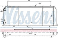 Радиатор AUDI 100 C3 (443, 444) 1982-1991 г.