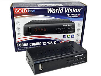 Супутниковий тюнер Т2 World Vision Foros
