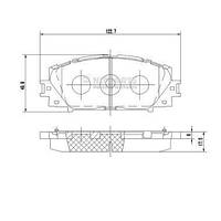 Тормозные колодки DAIHATSU CHARADE / TOYOTA YARIS (_P9_) 2005-2014 г.