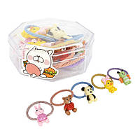 Дитячі резинки для волосся "Веселі тваринки" 0108-308 в коробочці міні