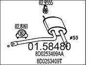 Резонатор AUDI A4 B5 (8D2) / AUDI A4 B6 (8E2) 1994-2005 г.