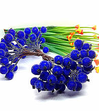 Калина цукор. Діаметр — 1,2 см. 40 шт. у пучці. Колір синій.