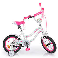 Велосипед детский PROF1 Y1494 14 дюймов, розовый lk