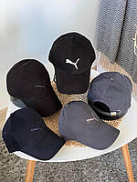 Мужская бейсболка пума puma котоновая женская кепка с вышитым логотипом пума Dobuy Чоловіча бейсболка пума