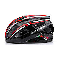 Шлем для велосипеда с габаритным фонарем и съемным козырьком GUB A2 (М 56-59cm) черный [In-Mold/19 отверстий]