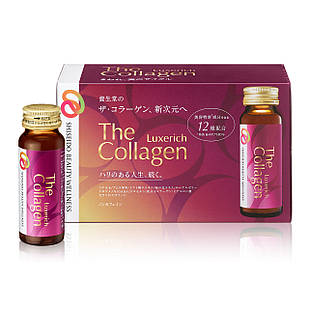 Shiseido The Collagen Luxe Rich Drink, 50 мл x 10 баночек. До 01/2026