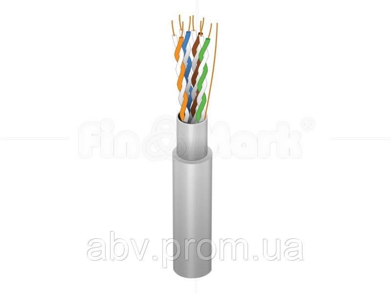 FTP 4x2x0.5 Кабель звита пара, мідь Cat5e FinMark FTP 4P 24AWG PVC W 305m Pull Box бухта в коробці