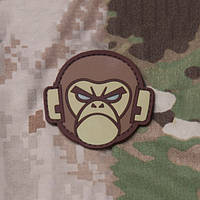 Патч Mil-Spec Monkey Monkey Head Morale Patch, ПВХ (Desert)