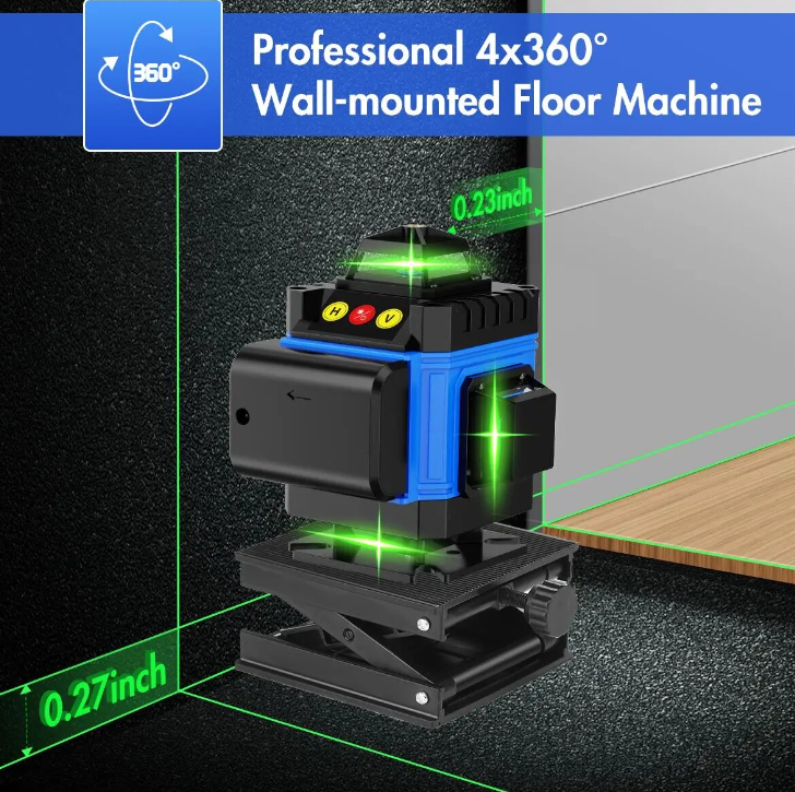 Перекрестный лазерный уровень Laser Level, Строительный лазерный уровень для укладки плитки - фото 10 - id-p2185432226