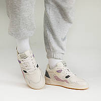 Кроссовки женские Молочные фиолетовые кроссы для женщин Dobuy Кросівки жіночі Молочні фіолетові кроси для