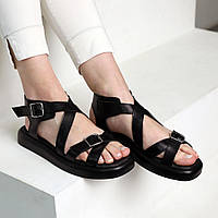 Летние женские Сандалии для женщин обувь на лето женское черные босоножки 4S Dobuy Літні жіночі Сандалі для