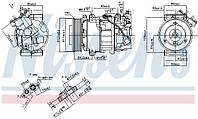 Компрессор кондиционера RENAULT SCENIC (JZ0/1_) 2008-2016 г.