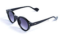 Жіночі сонцезахисні круглі окуляри пластикові чорні для дівчини Dobuy