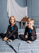Дитяча термобілизна на флісі для хлопчика і дівчинки, Комплект штани та кофта, розмір 116, фото 6