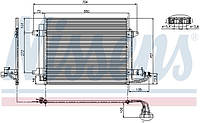 Радиатор кондиционера VW TOURAN (1T1, 1T2) 2003-2015 г.