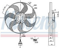 Вентилятор (комплект) VW FOX (5Z1) / VW POLO (6R) / SEAT IBIZA (6J1) 1999-2022 г.