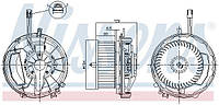Вентилятор кабины кондиц. MAN TGE / AUDI Q3 (F3N) 2012-2021 г.