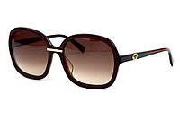 Коричневые брендовые женские очки для солнца глазки солнцезащитные Gucci Dobuy Коричневі брендові жіночі