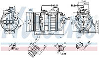 Компрессор кондиционера AUDI A4 B5 (8D2) / AUDI A6 C5 (4B5) 1994-2008 г.