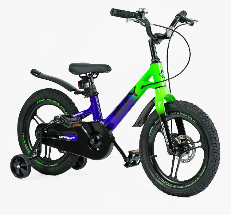 Велосипед 16 дюймів 2-х колісний Corso «Sky» SK-16365   МАГНІЄВА РАМА, ЛИТІ ДИСКИ, фото 1