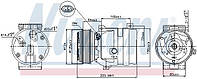 Компрессор кондиционера OPEL MOVANO A (X70) 1995-2014 г.